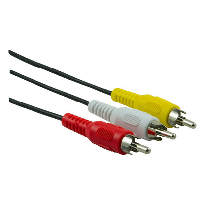 GE 12ft. Composite Audio/Video Cable with RCA-Type Connectors, Black