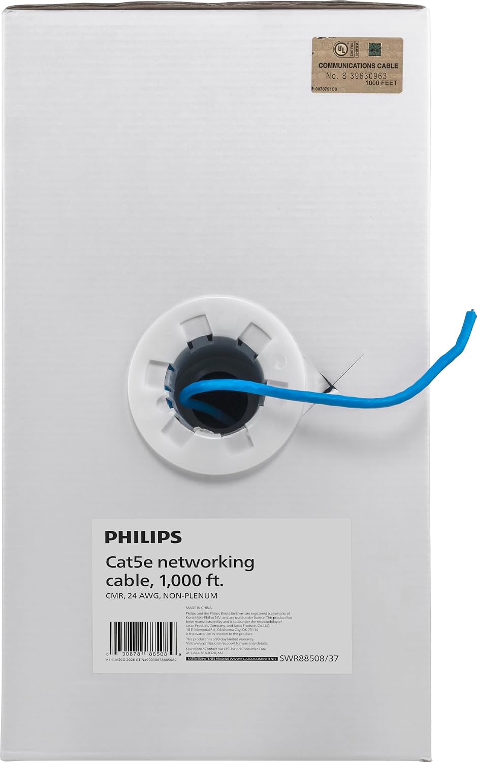 Philips Cat5e Networking Cable Pull Box (Bulk Networking Cable) – 1,000 ft.