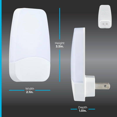 GE Light Sensing LED Night Light, Warm White, 2 Pack