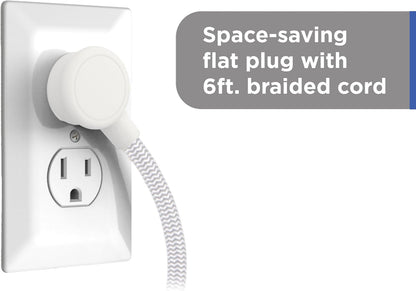 GE-branded Adapt UltraPro 8-Outlet Surge Protector, 2 USB-A, 1 USB-C, 1500 Joules, 6ft., White/Gray