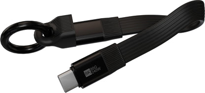 Philips USB-C Keychain Charging Cable, black