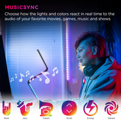 Enbrighten WiFi VIBE Spectrum Color-Changing Adjustable Accent Lamp