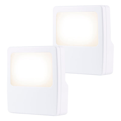 GE Always On LED Night Lights, 2 Pack, White