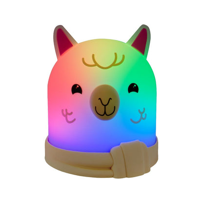 Lights by Night Llama Color Changing Tabletop LED Night Light, White