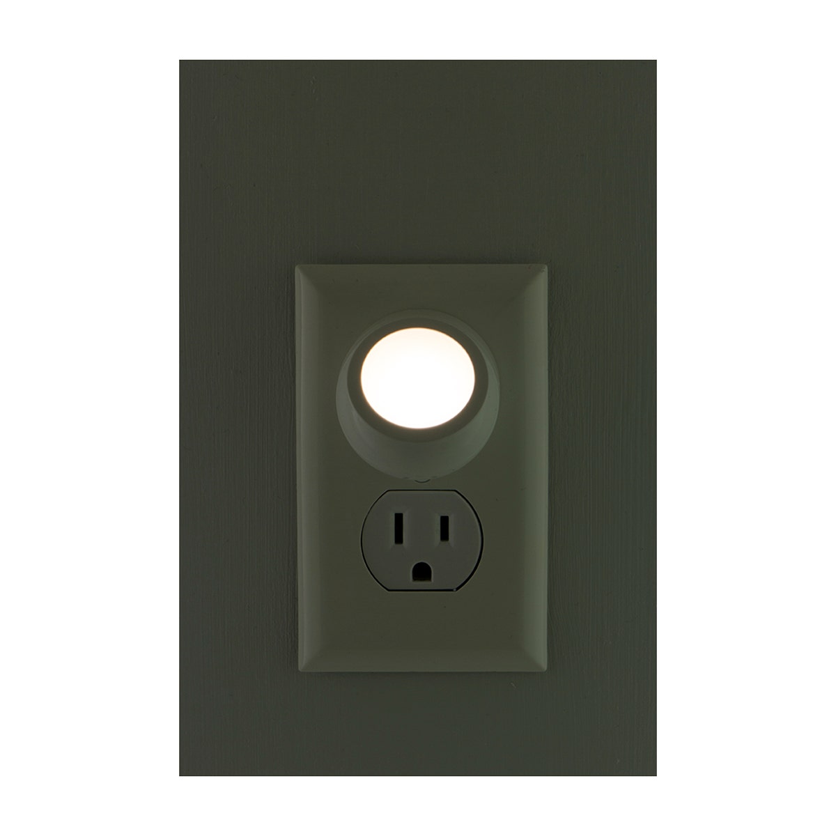 Energizer Plug-In Rotating Light Sensing LED Night Light, 2 Pack, White