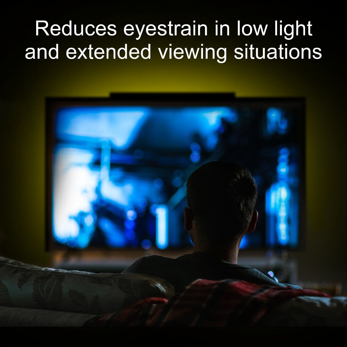 GE Enlighten HD Antenna with Color Changing Bias LED Lighting, Black