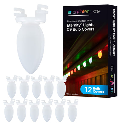 Enbrighten WiFi VIBE Eternity Lights C9 Bulb Covers, 12 Pack