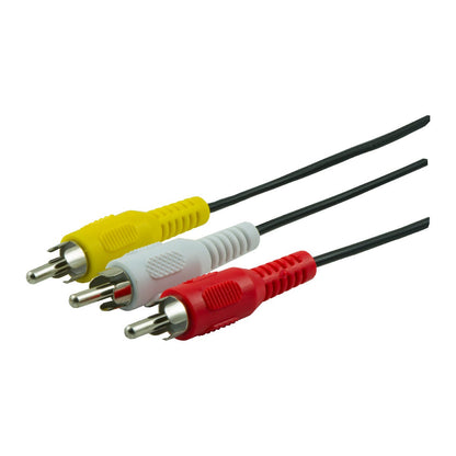 GE 6ft. Audio/Video Cable with RCA-Type Connectors, Black