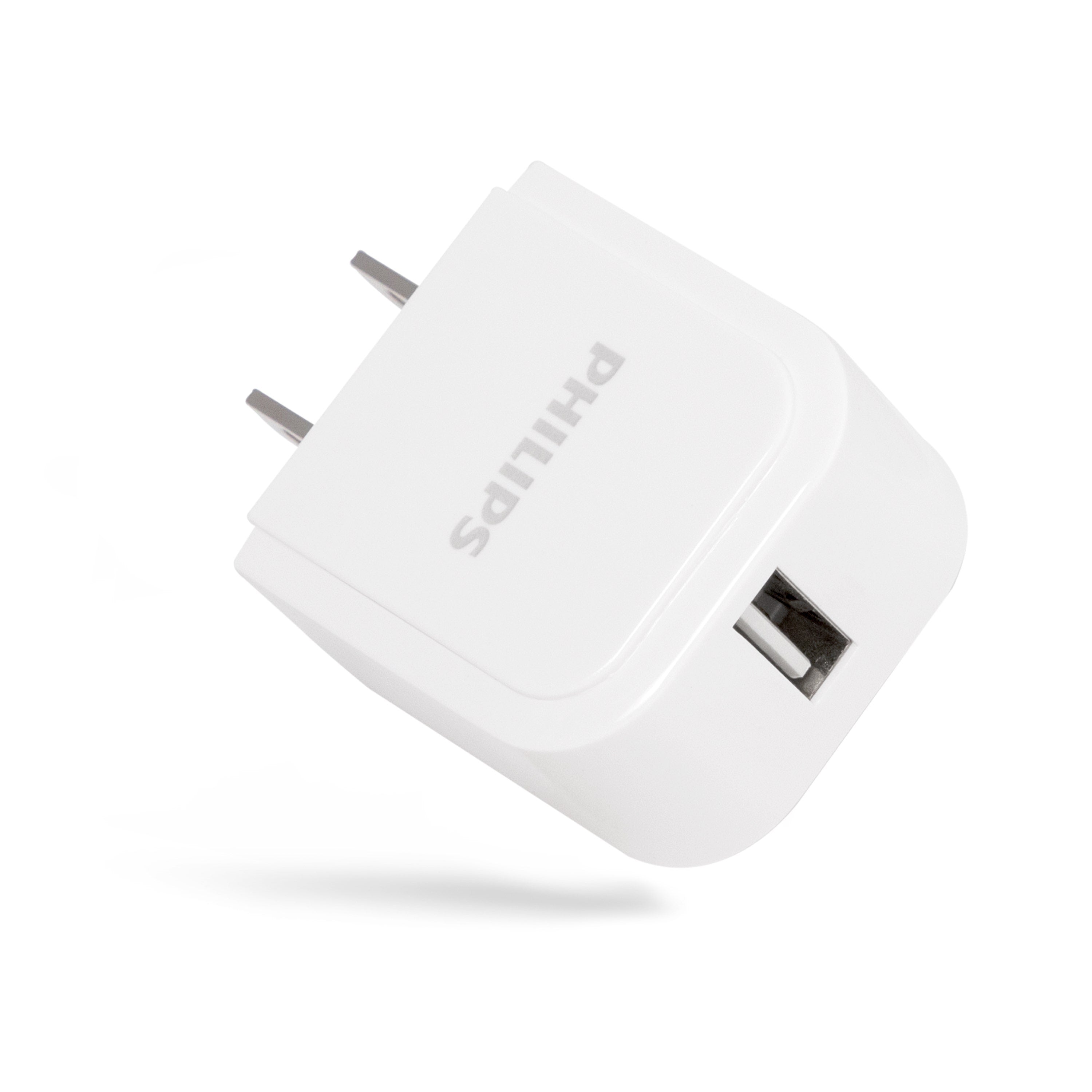 Philips 1-USB Wall Charger, White