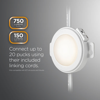 Ultra ProGrade EZLink LED Puck Lights, 5pk