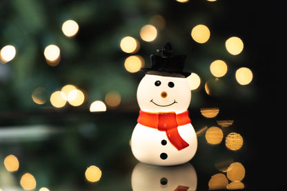Lights by Night Snowman Clip Light, Red/White