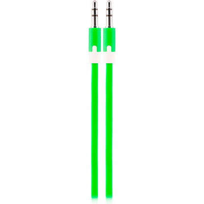 Uber 3ft. 3.5mm Auxiliary Cable, Green/White