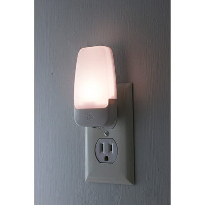 GE Light Sensing LED Night Light, White