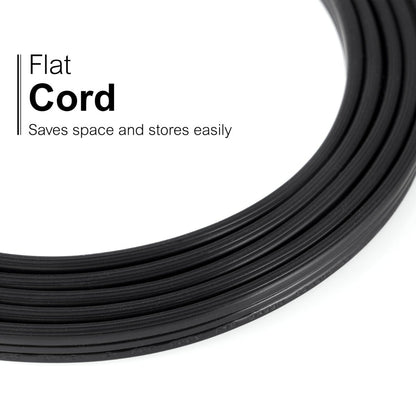 GE 3-Outlet 3ft. Extension Cord with Right Angle-Plug, 2 Pack, Black