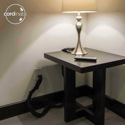 Cordinate 6ft. Fabric Cord Cover, Black