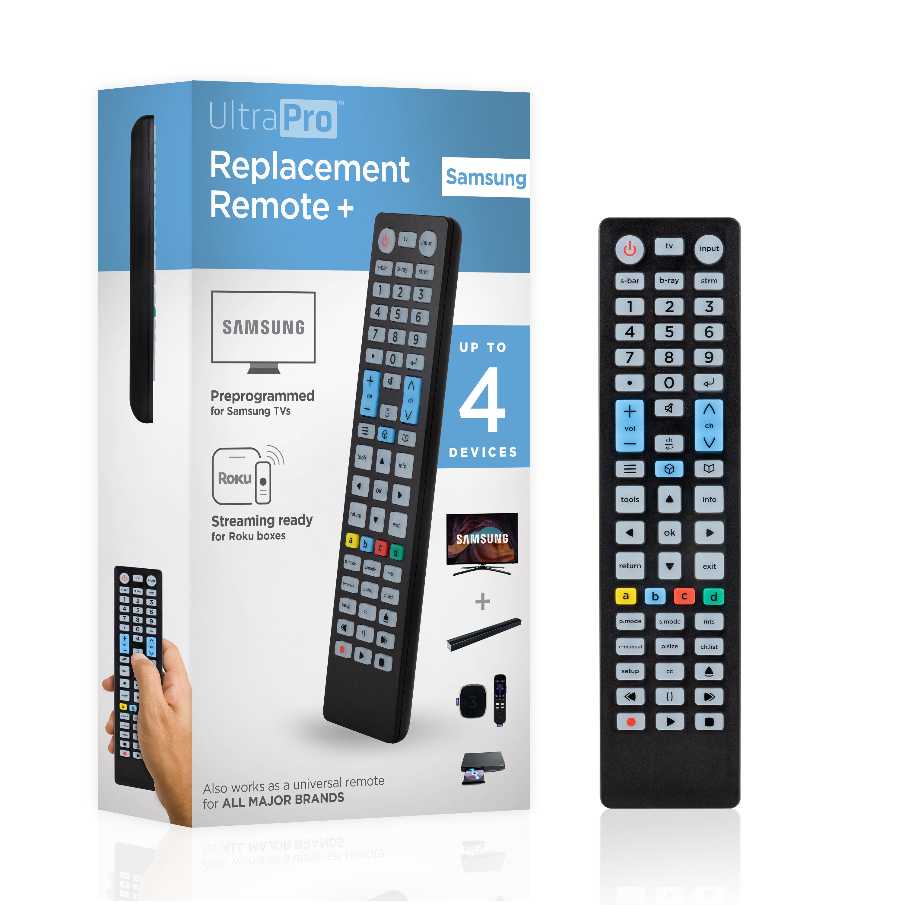 UltraPro 4-Device Universal Replacement Samsung Remote
