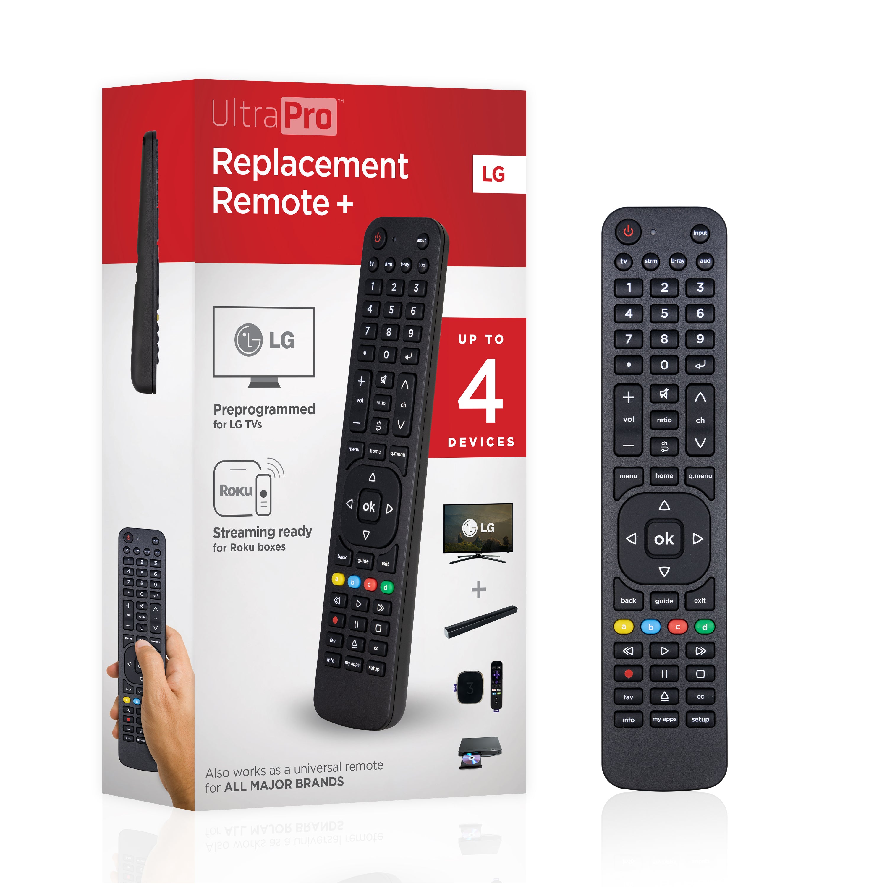 UltraPro 4-Device Universal Replacement LG Remote