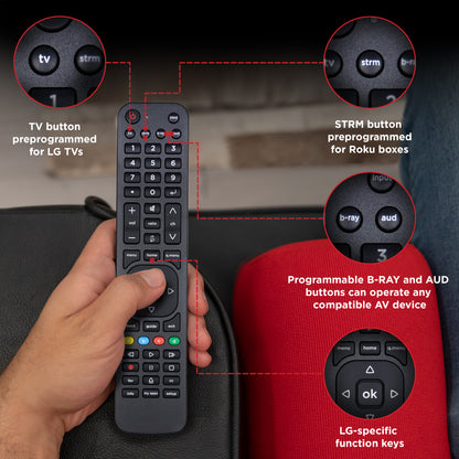 UltraPro 4-Device Universal Replacement LG Remote