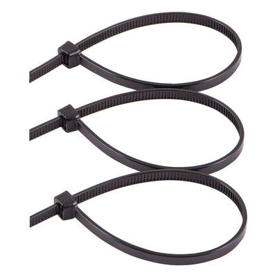 Power Gear 20in. Plastic Cable Ties, Black, 25 Pack