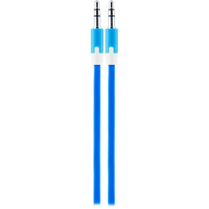 Uber 3ft. 3.5mm Auxiliary Audio Cable, Blue/White