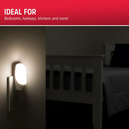 Energizer Plug-In Manual On/Off LED Night Light, White