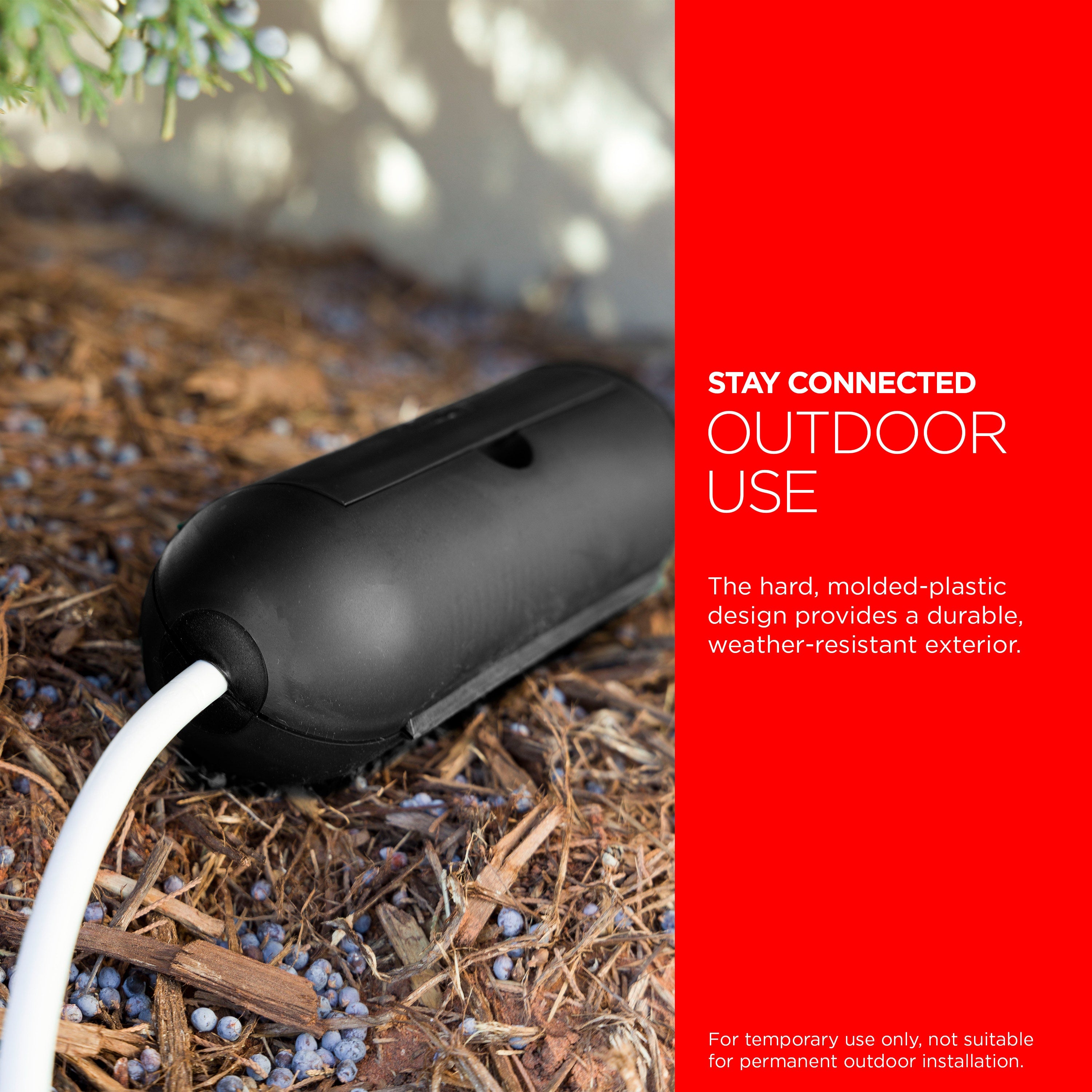 UltraPro Outdoor Cord Plug Cover, Black