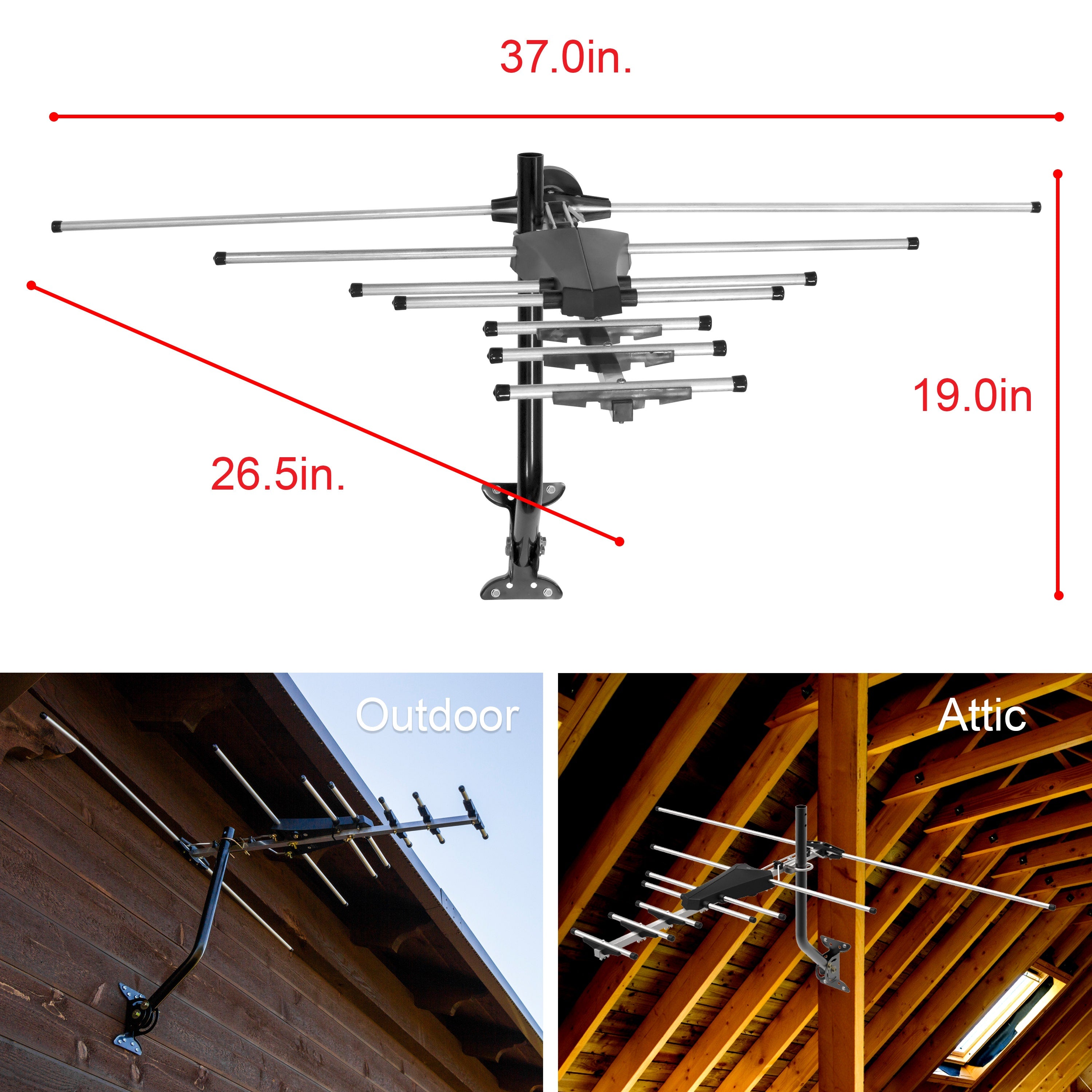 GE Outdoor Yagi HD Antenna