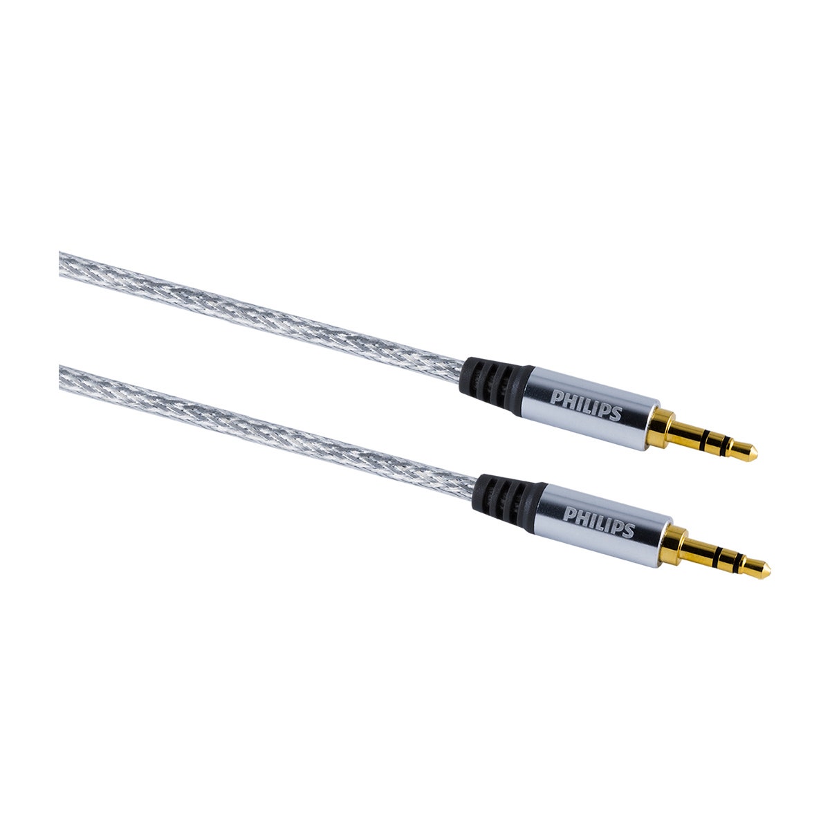 Philips 6ft. 3.5mm Auxiliary Audio Cable, Silver