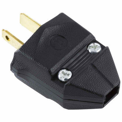 GE Replacement Polarized Household Plug, Black