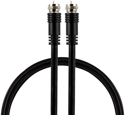 GE 6ft. RG6 Coaxial Cable with F-Type Connectors, Black