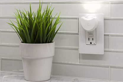 GE Half-Moon Light Sensing LED Night Light, 2 Pack, White