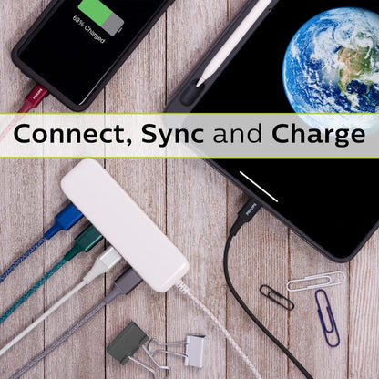 Philips 6ft. USB-C Braided Charging Cable, Black