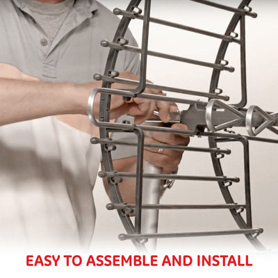 GE Pro Attic Mount HD Antenna, Gray