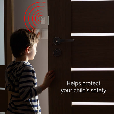 UltraPro Battery-Operated Magnetic Window or Door Alarm, 5 Pack, White
