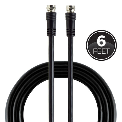 GE 6ft. RG59 Coaxial Cable, Black