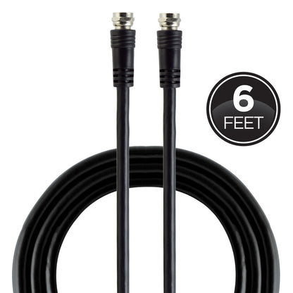 GE 6ft. RG59 Coaxial Cable, Black