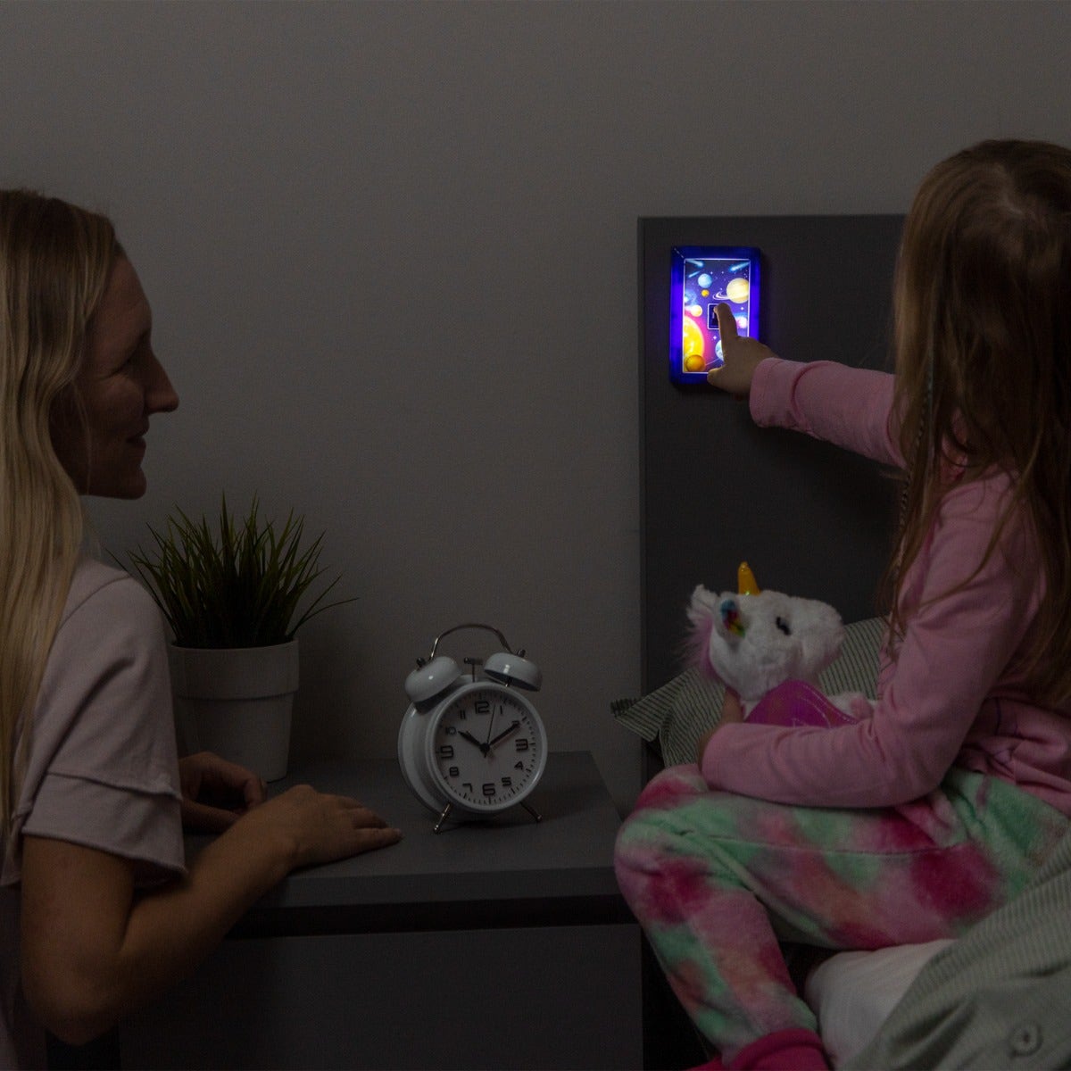 Lights by Night Planets Battery Operated LED Night Light Switch, Blue