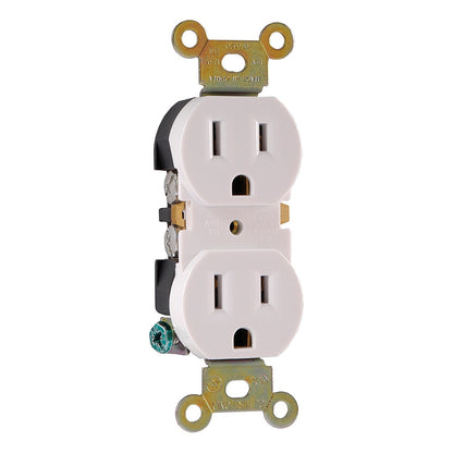 GE Duplex Receptacle, White