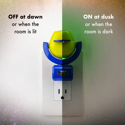 Projectables Outdoor Fun Light Sensing 6-Image LED Night Light, Blue