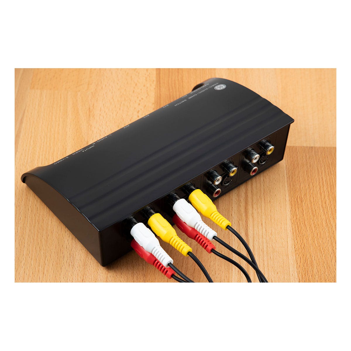 GE Pro 4-Device Audio/Video Switch with S-Video, Black