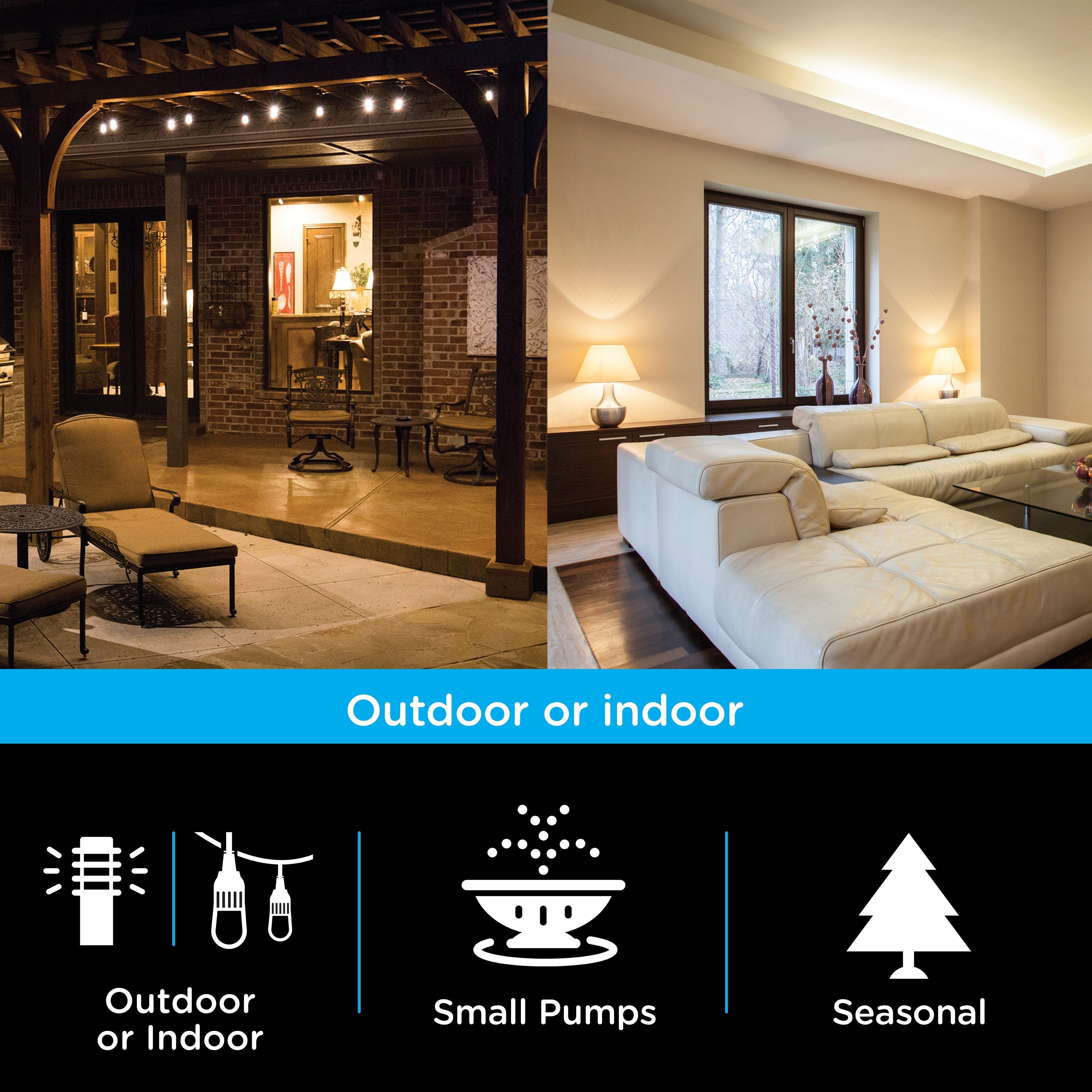 myTouchSmart Indoor/Outdoor Plug-In Digital Timer, 2 Pack, Black