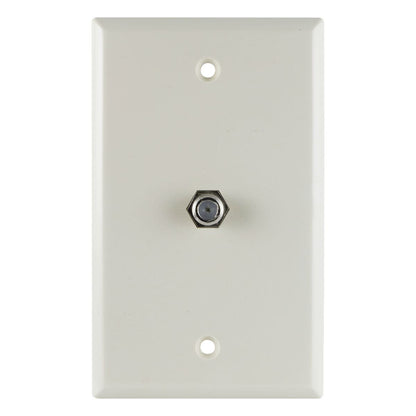 GE Coax Wall Plate, Light Almond