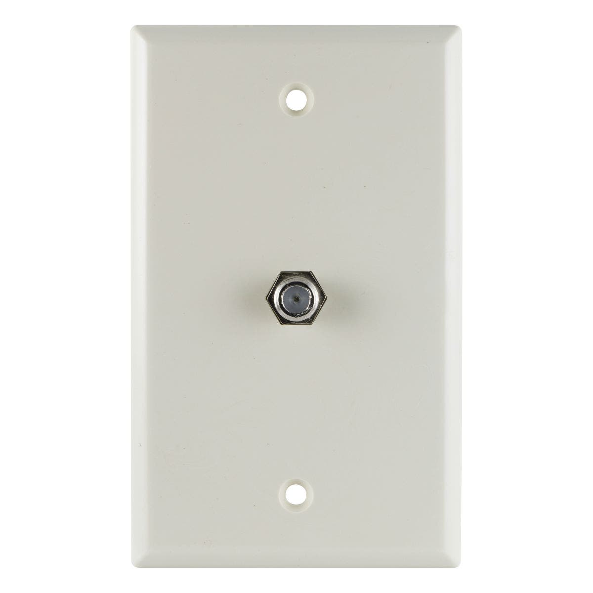 GE Coax Wall Plate, Light Almond