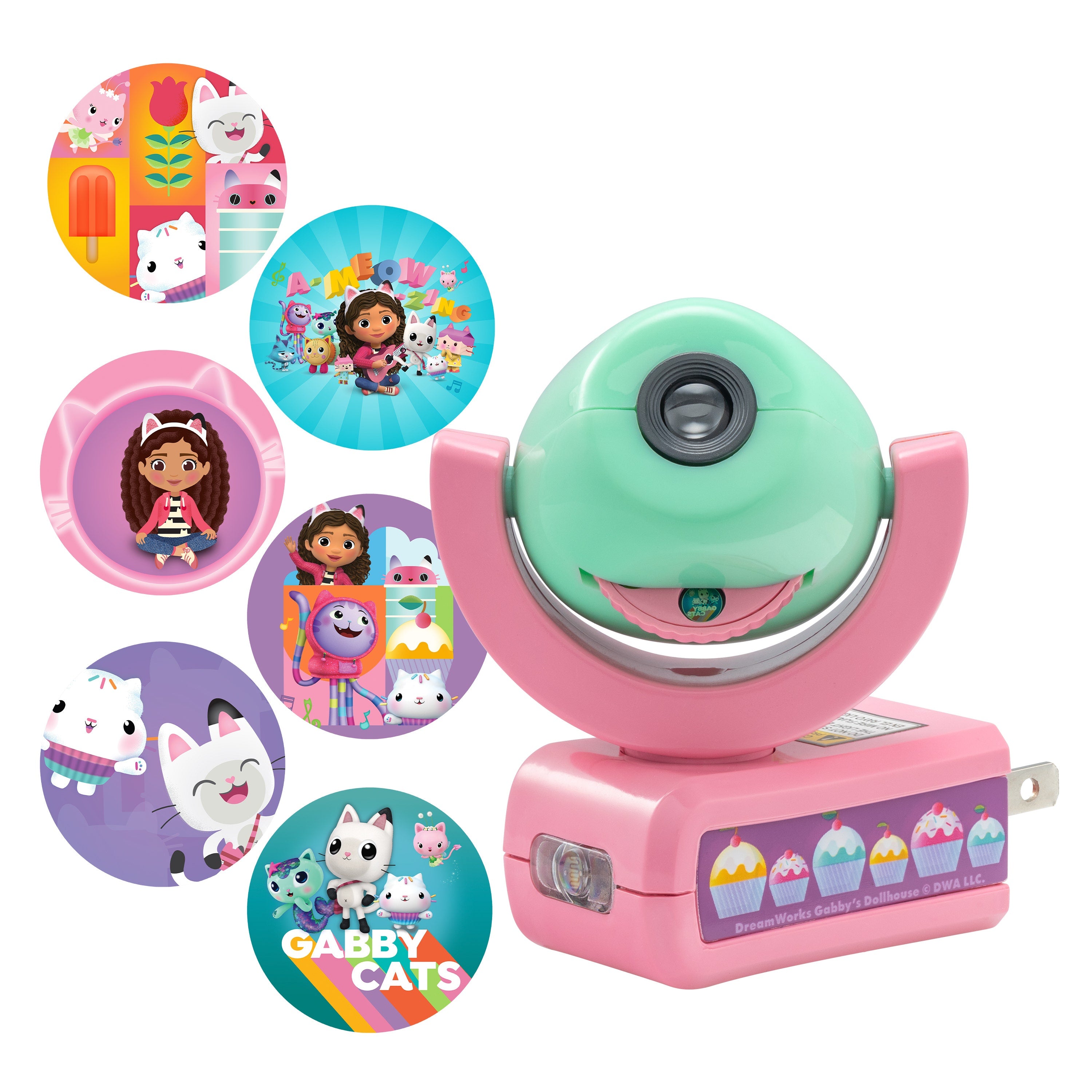 Projectables Gabby's Dollhouse LED Night Light, Pink