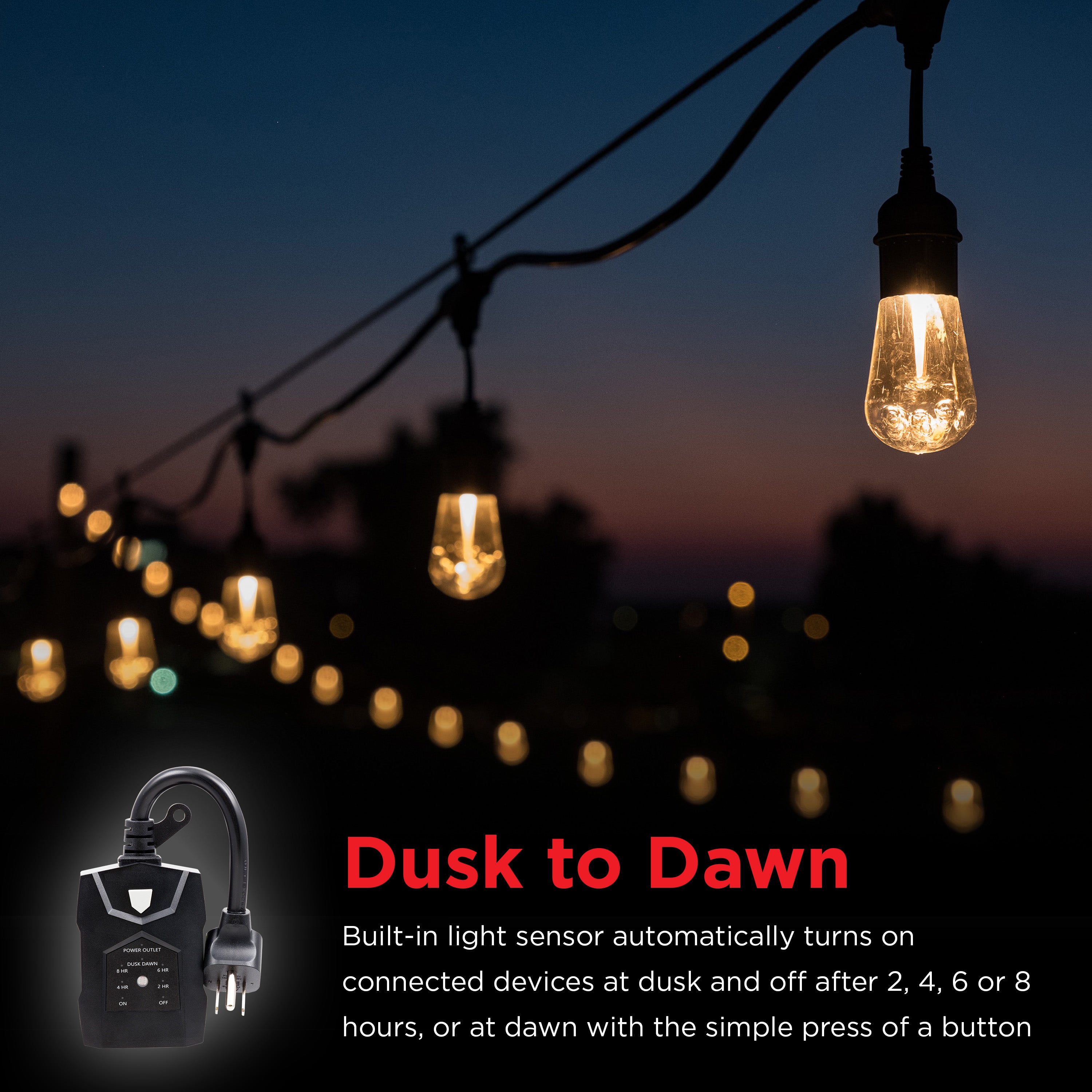 UltraPro Outdoor Light-Sensing Digital Timer