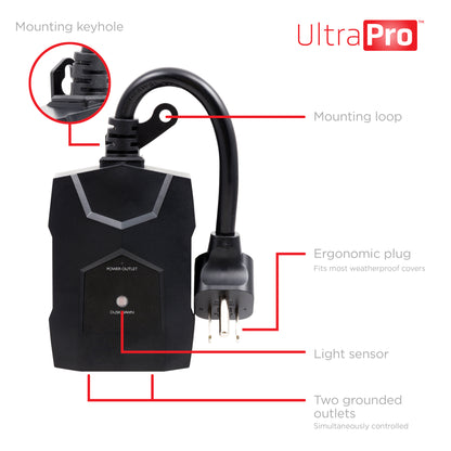 UltraPro Outdoor Light-Sensing Dusk-to-Dawn Timer