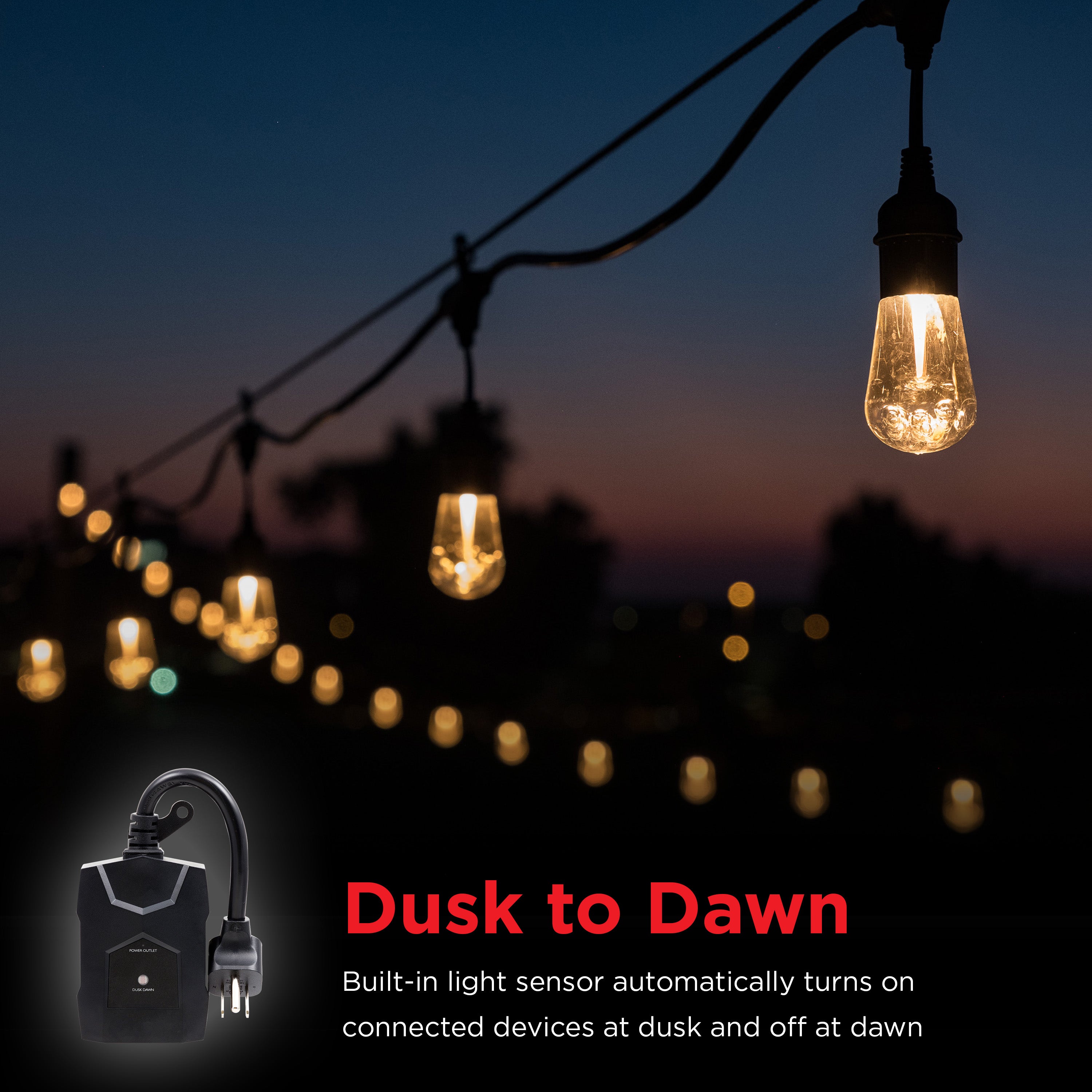UltraPro Outdoor Light-Sensing Dusk-to-Dawn Timer