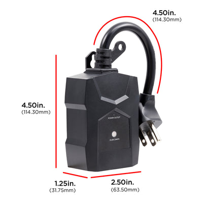 UltraPro 1-Outlet Outdoor Dusk-to-Dawn Timer