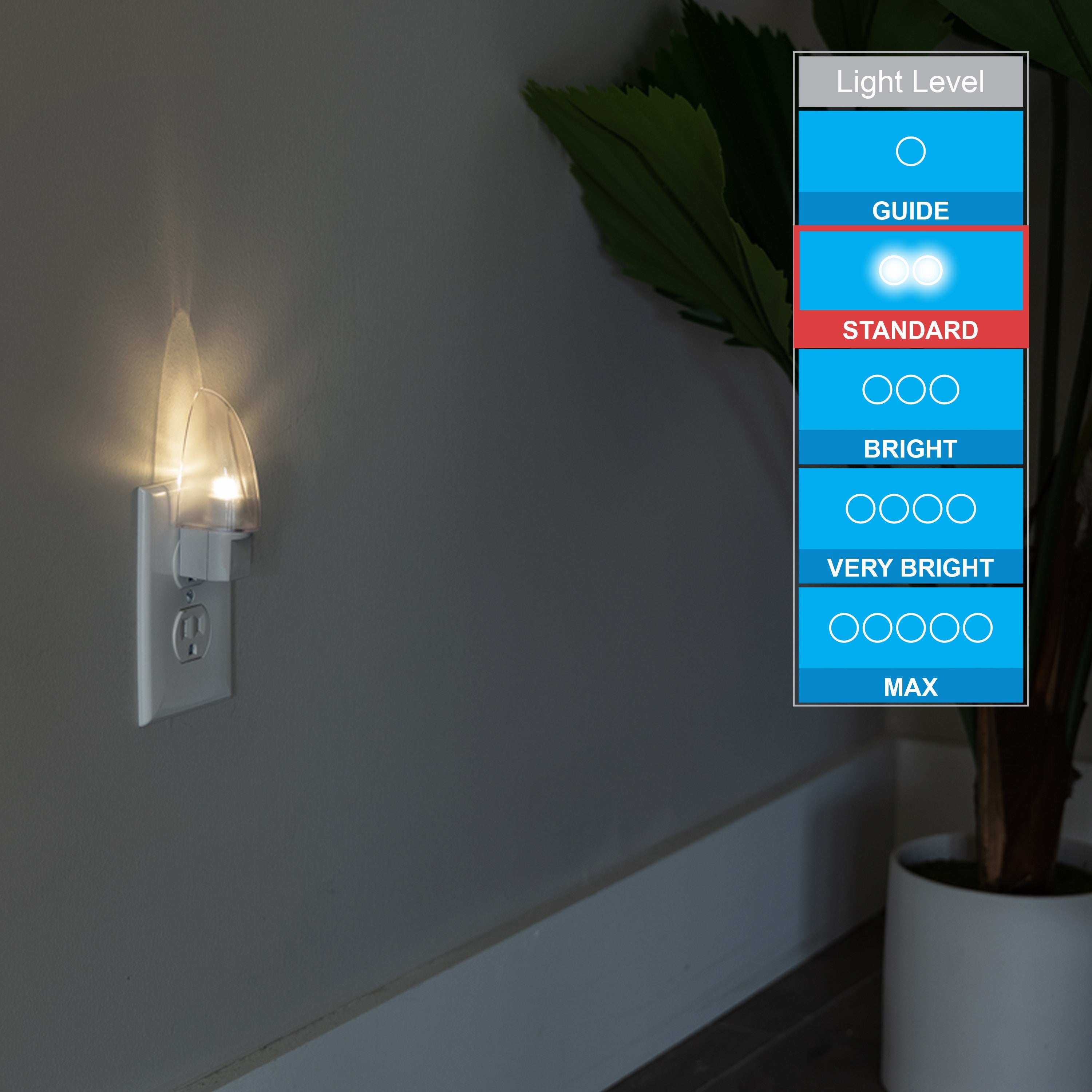 Lights by Night Light Sensing LED Night Light, White