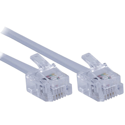 Power Gear 100ft. Phone Line Cord, White